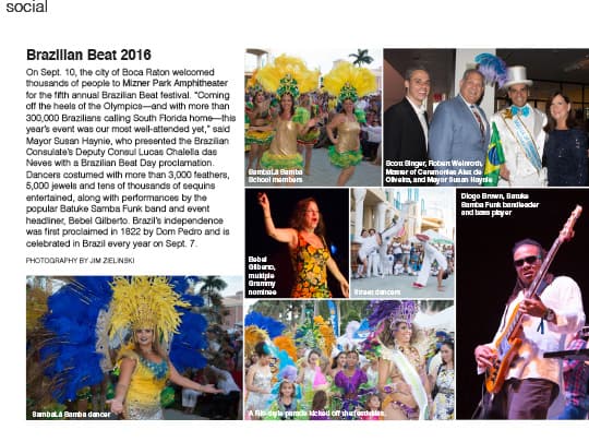 South Florida Luxury Guide cover of Brazilian Beat 2016