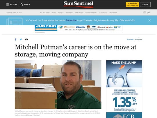 All My Sons Sun-sentinel.com article