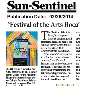 Festival of the Arts Boca Sun Sentinel 2 26 14