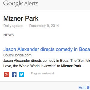 Mizner Park Google Alert 12092014
