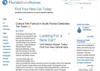 Festival of the Arts BOCA FloridaStateHomes 120415