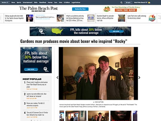 Polin PR placement Cobb Theater PalmBeachPost
