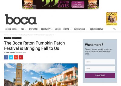 The Boca Raton Pumpkin Patch Festival is Bringing Fall to Us