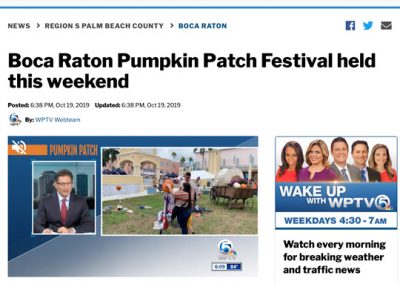 Boca Raton Pumpkin Patch WPTV 101919