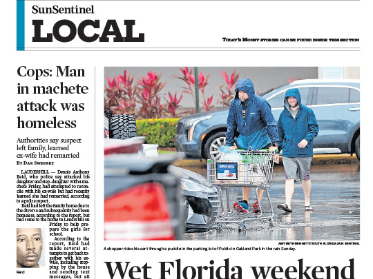 Sun-Sentinel local section w placement by Polin PR