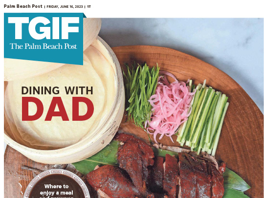 Cover of TGIF section of Palm Beach post